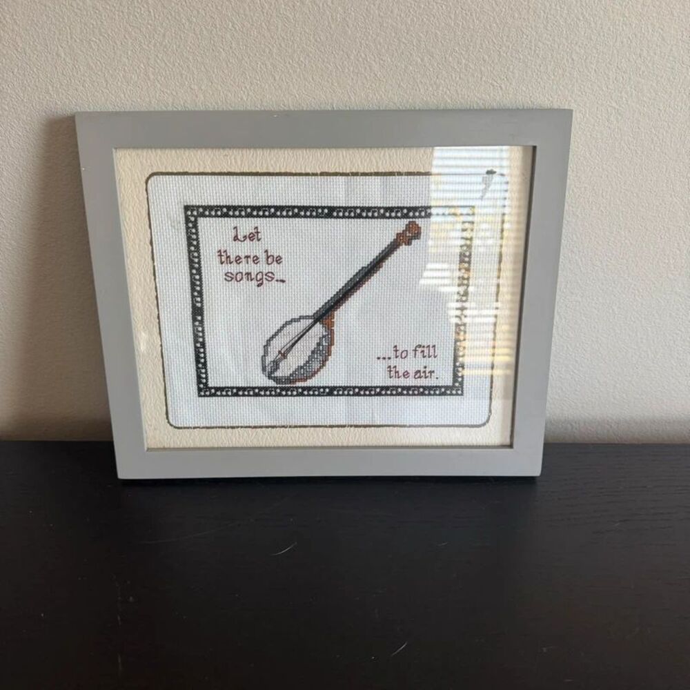 Vintage music cross stitch